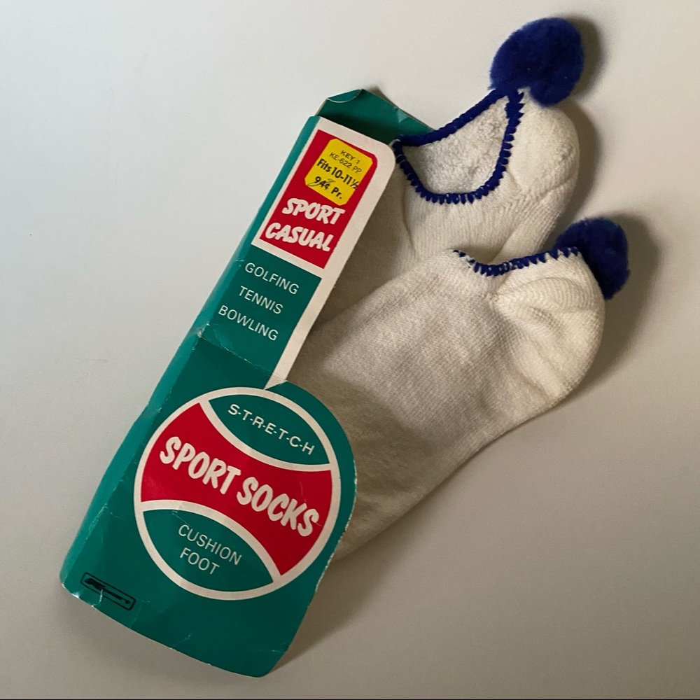 Vintage Pom Pom sport socks